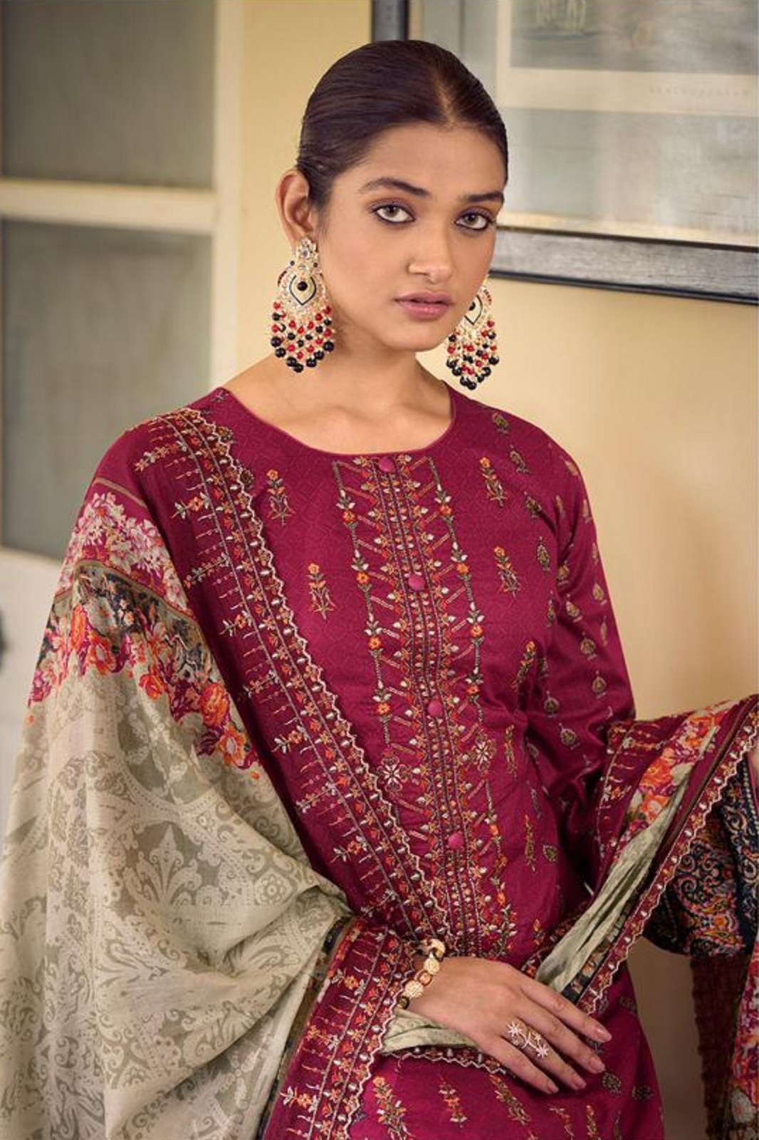 JIHAN BIN SAEED 3537 LAWN EMBROIDERED SUITS