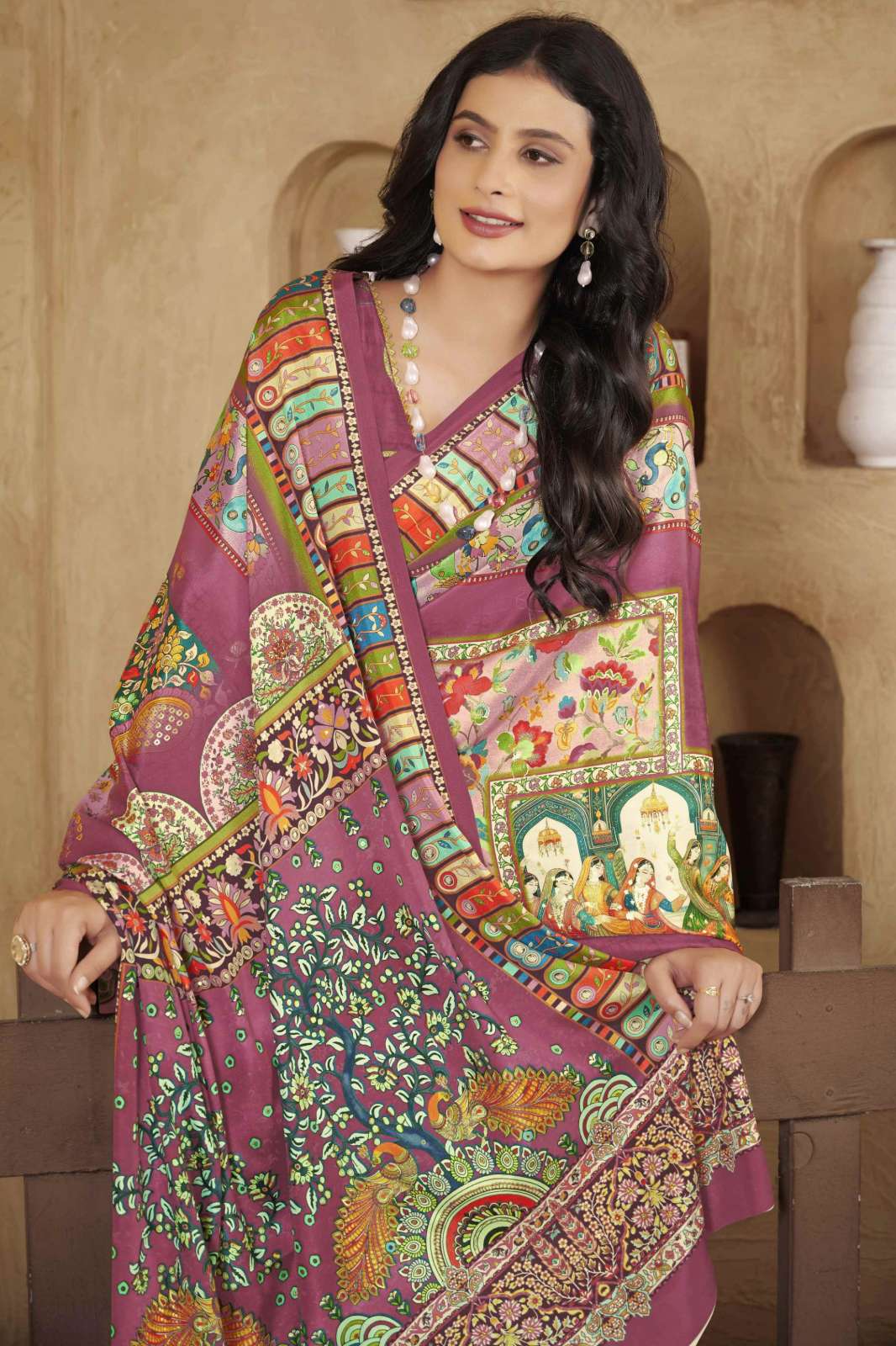 Jivora AASEA 501 TO 523 Silk Crepe Formal Wear Designer Saree