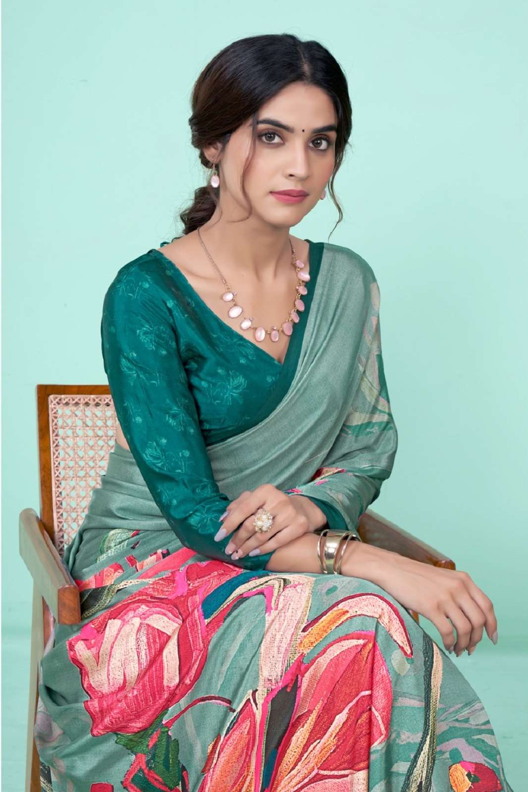 JIVORA RAINBOW 5001 TO 5010 SOFT CREPE DIGITALLY PRINTED SAREES