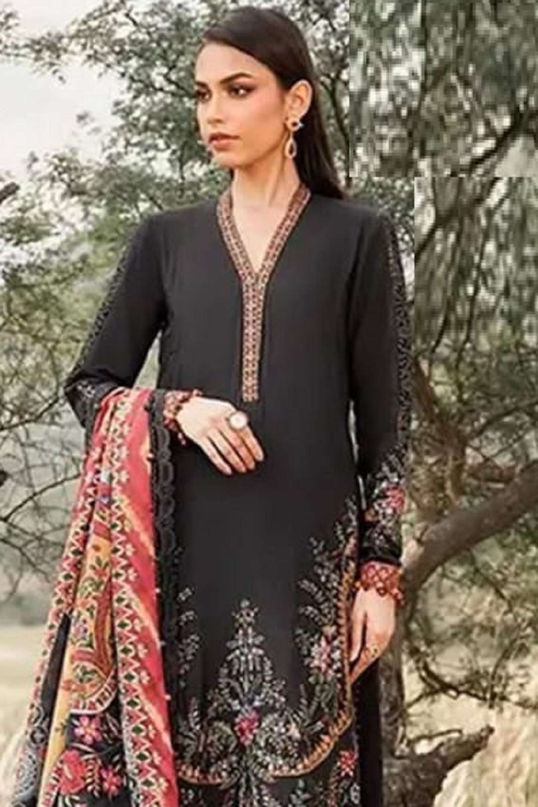 JOHRA TEX JT 163 VISCOSE RAYON EMBROIDERED SUITS