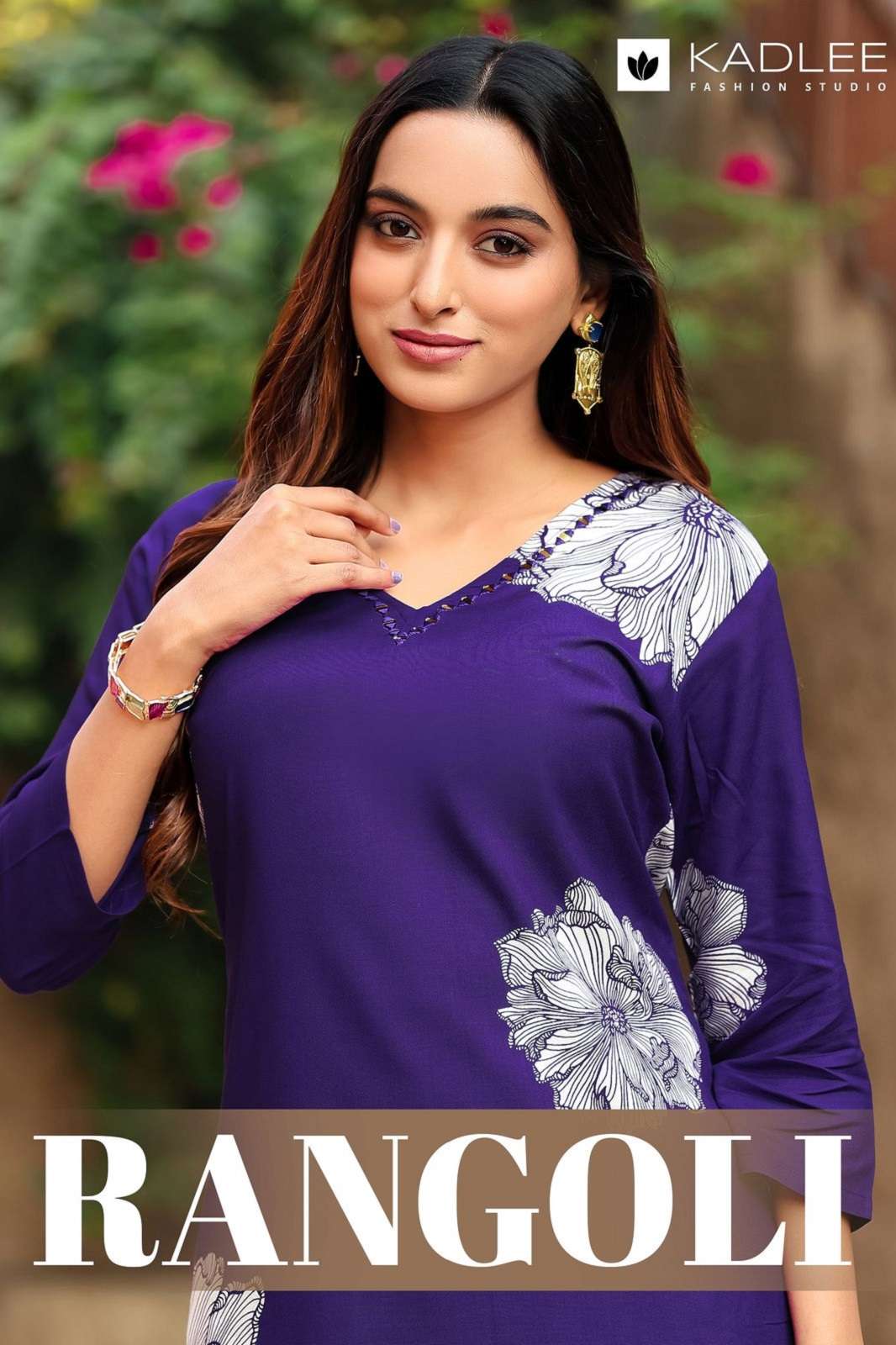 KADLEE RANGOLI RAYON PRINTED READY TO WEAR KURTIES