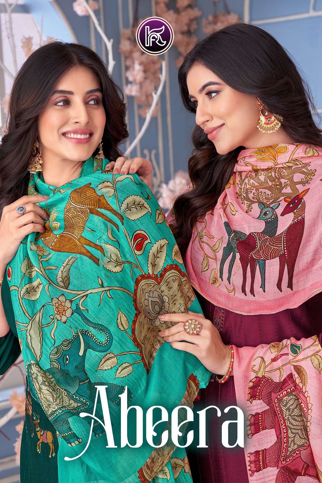 KALA FASHION ABEERA MUSLINE EMBROIDERED DRESS MATERIAL