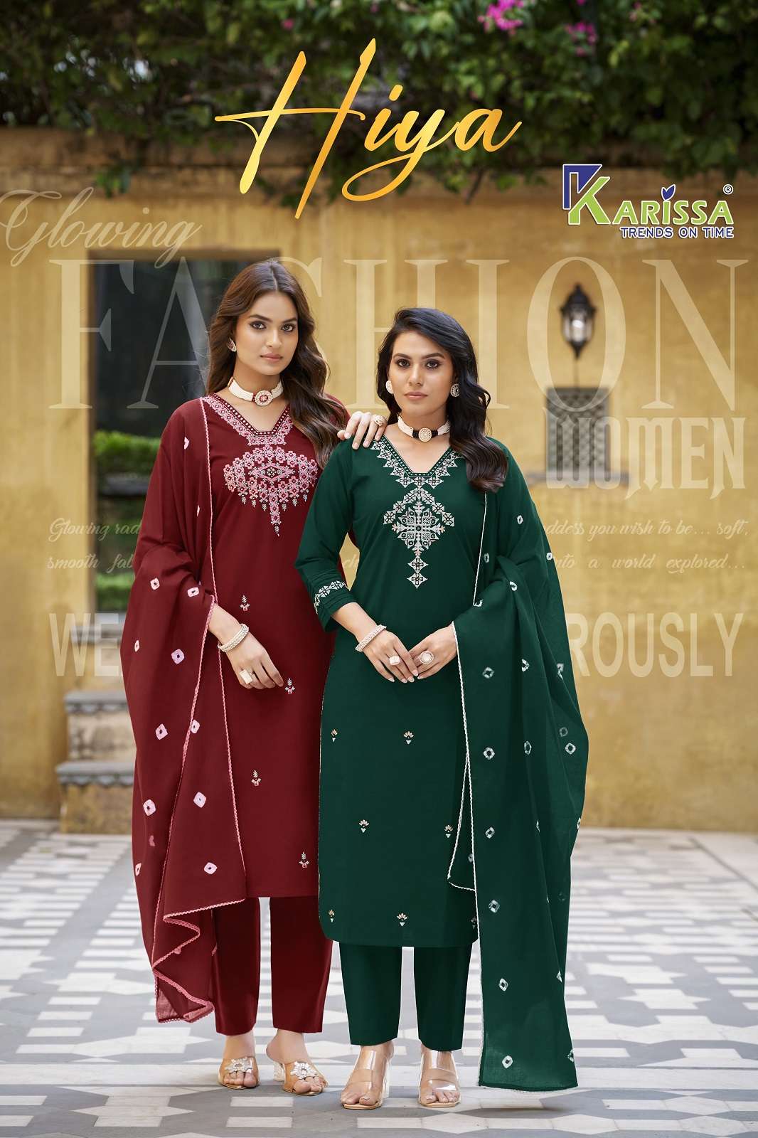 KARISSA HIYA COTTON HANDWORKED READY TO WEAR KURTIES
