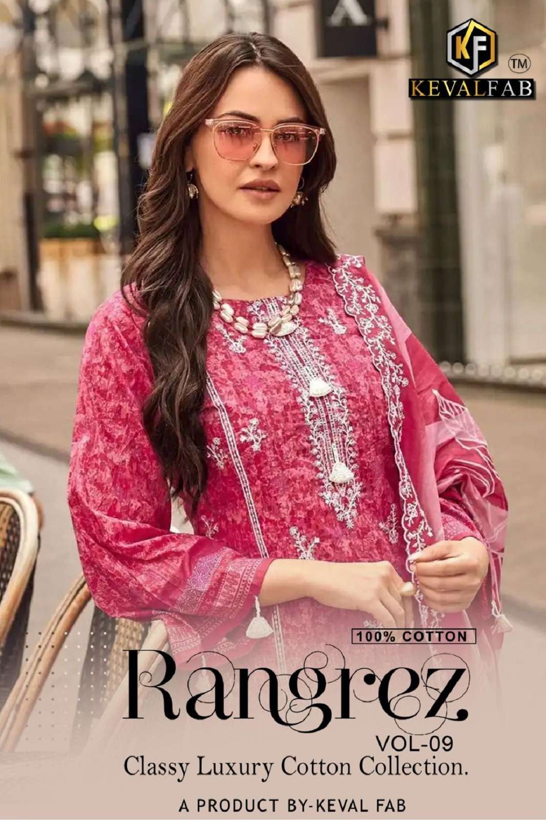 KEVAL FAB RANGREZ VOL 9 COTTON PRINTED DRESS MATERIALS