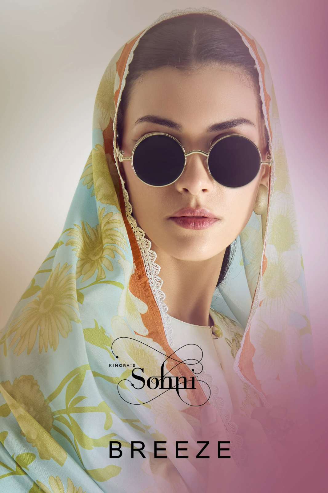 KIMORA  SOHNI BREEZE PURE COTTON LAWN SUIT WITH EMBROIDERY 