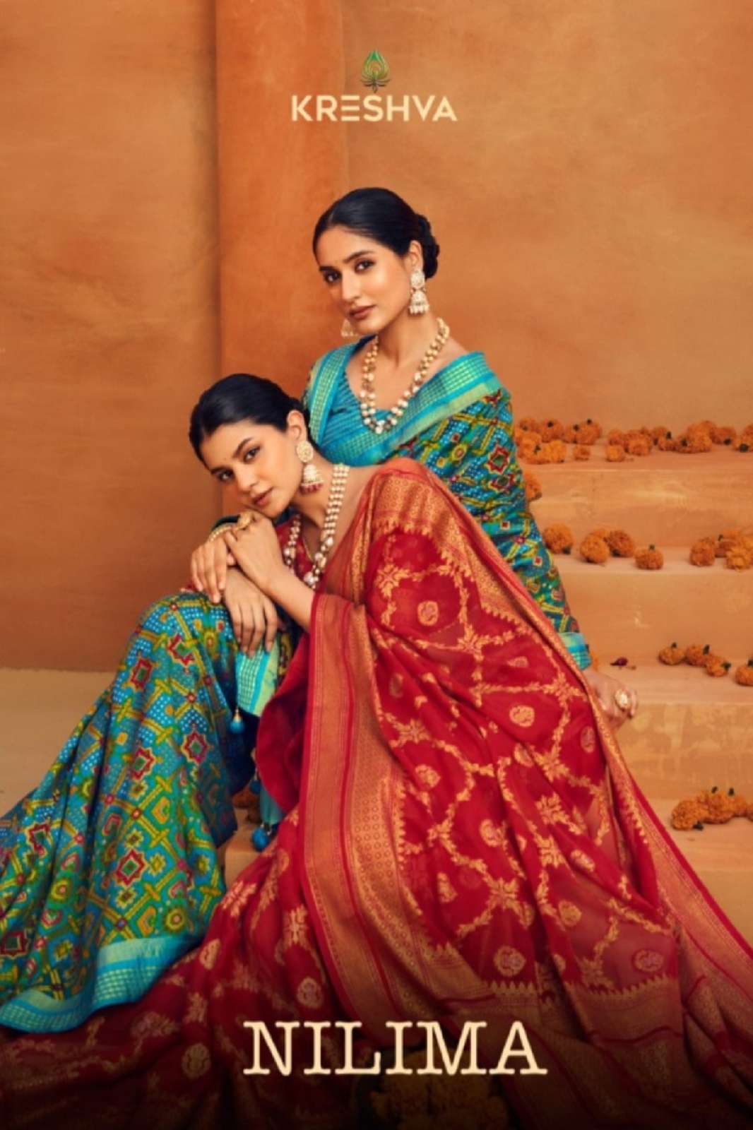 KRESHVA NILIMA 1033 TO 1038 GEORGETTE TRADITIONAL SAREES