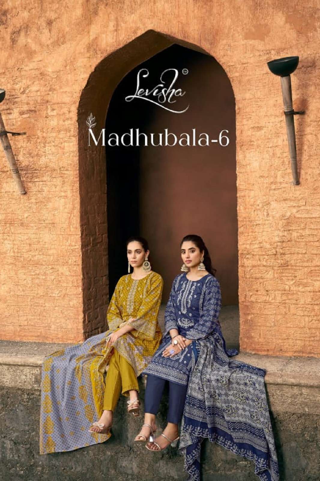LEVISHA MADHUBALA VOL 6 LAWN COTTON EMBROIDERED DRESS MATERIAL