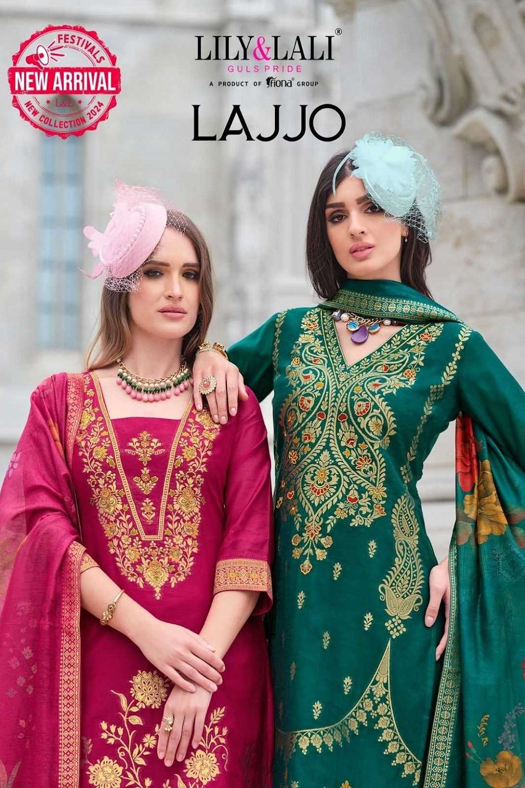 LILY & LALI LAJJO JAQUARD HANDWORKED READY TO WEAR KURTIES