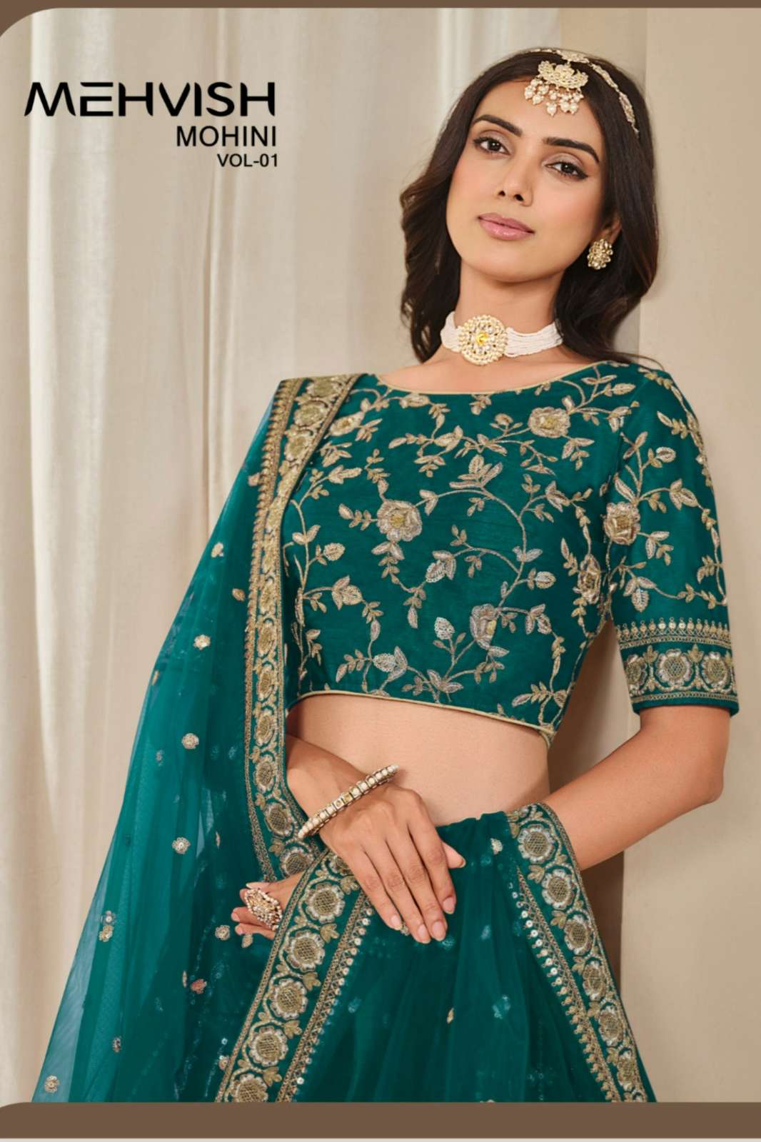 Mehvish Mohini Vol 1 Sequins Work Designer Art Silk Lehenga Choli