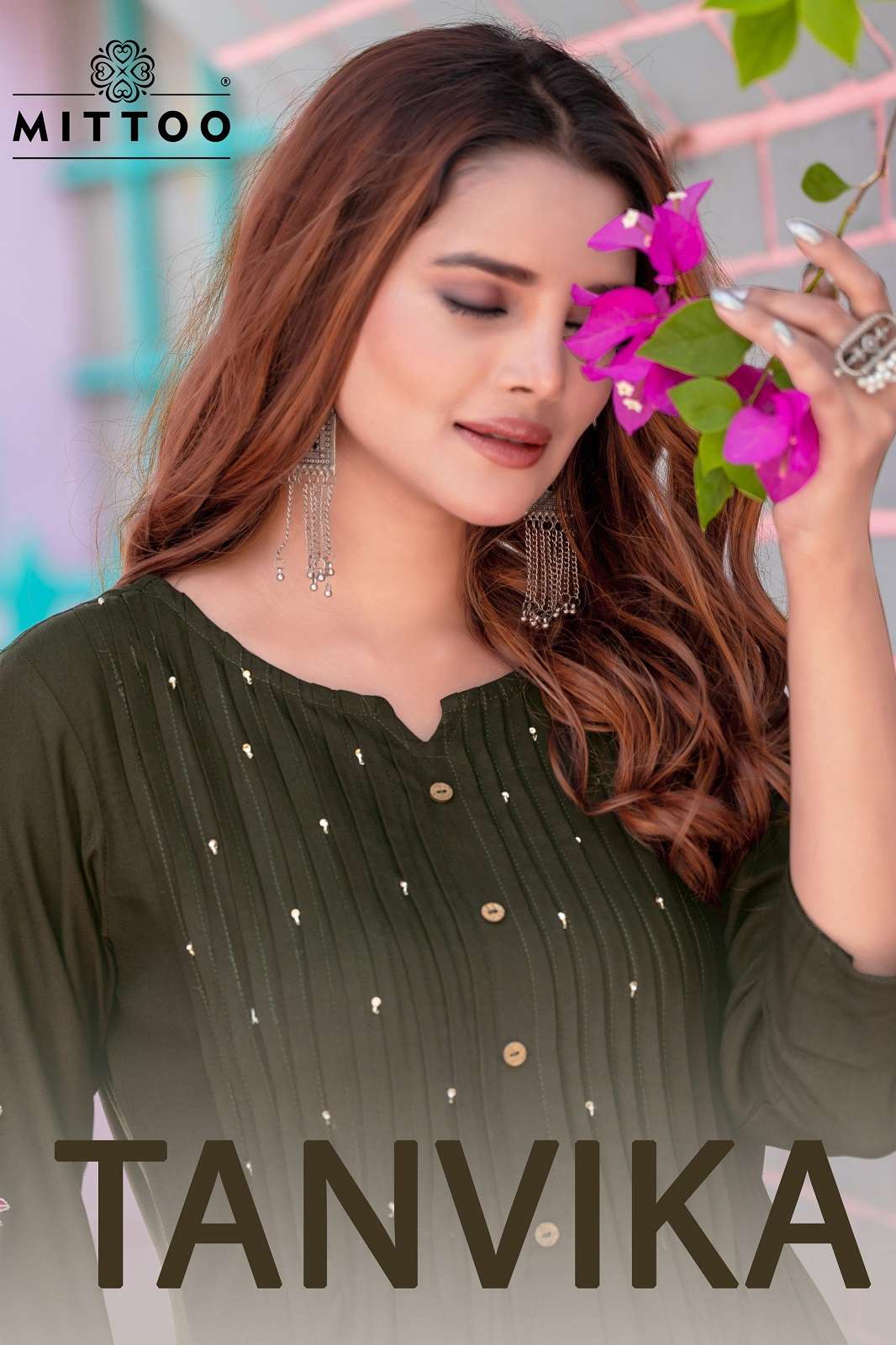 MITTOO TANVIKA RAYON HANDWORKED READY TO WEAR KURTIES