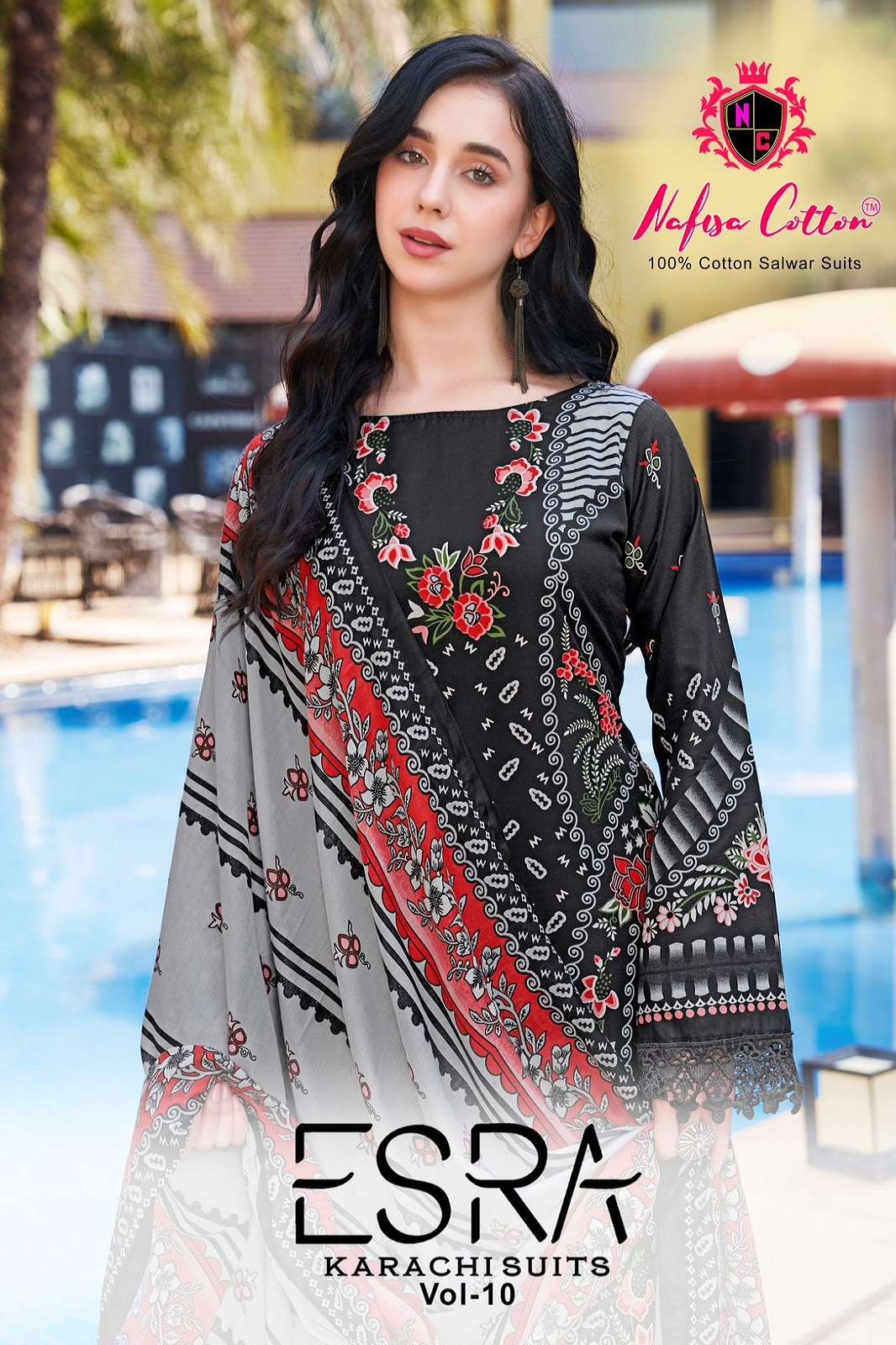 NAFISA COTTON ESRA VOL 10 PRINTED DRESS MATERIAL