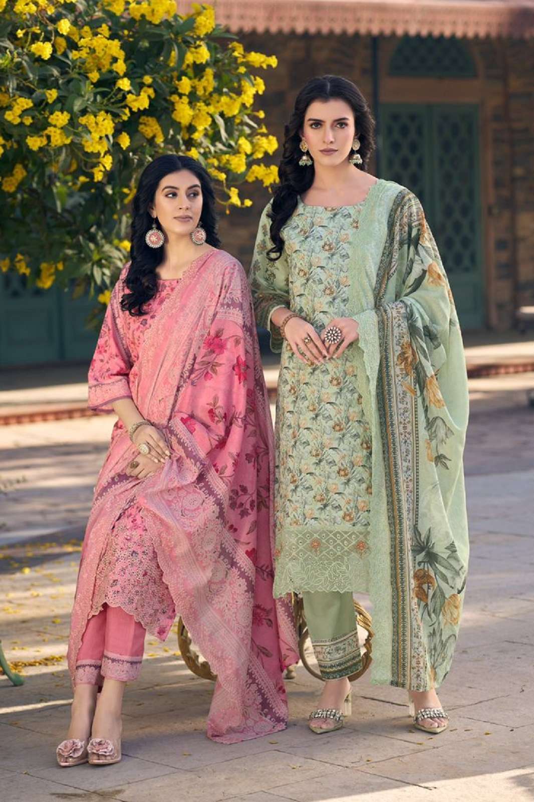 PAKIZA PRINTS FARAZ VOL 55 LAWN EMBROIDERED DRESS MATERIALS