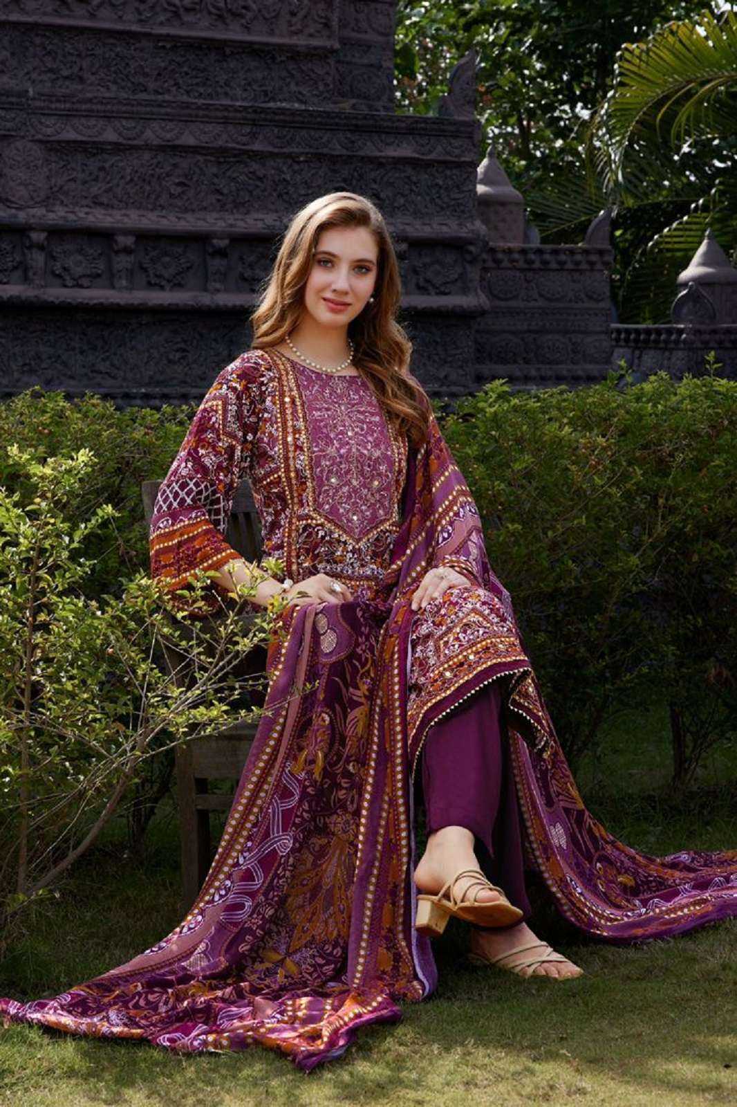 PAKIZA PRINTS NAWAZISH VOL 5 RAYON EMBROIDERED DRESS MATERIALS