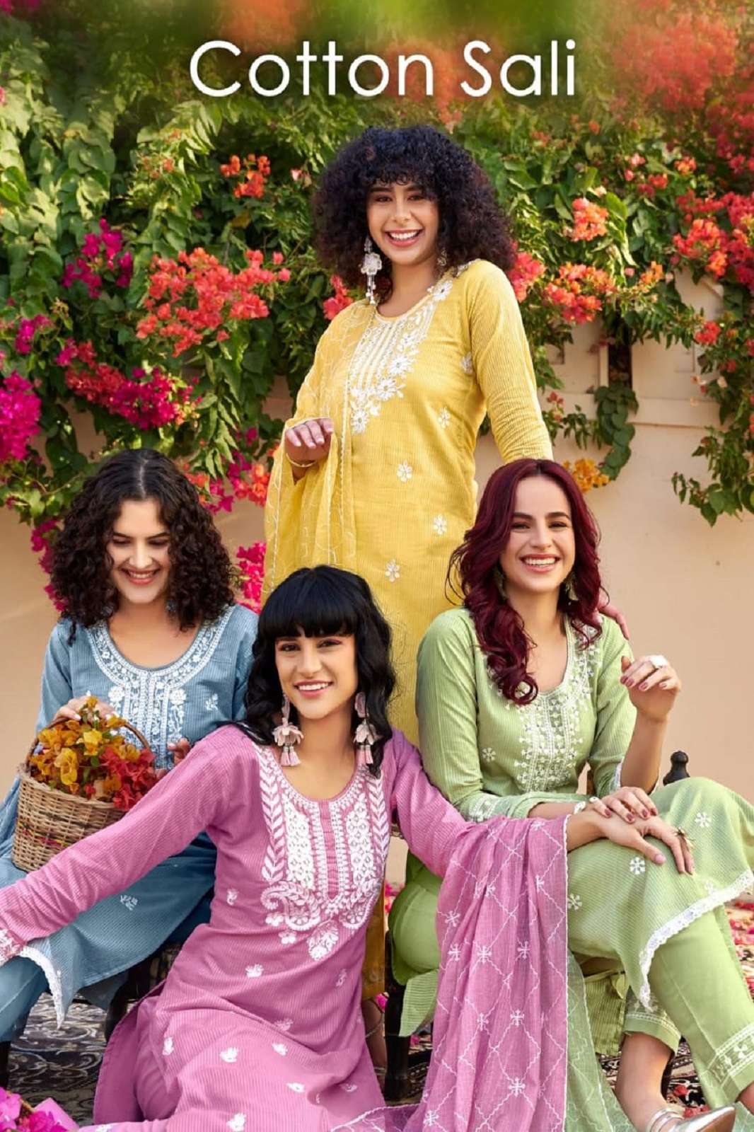 POONAM DESIGNER COTTON SALI READY TO WEAR KURTIES