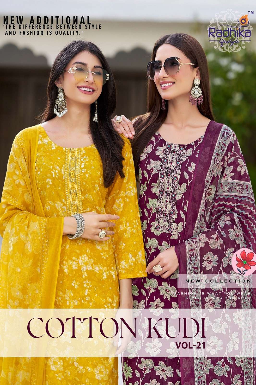 RADHIKA COTTON KUDI VOL 21 COTTON READY TO WEAR KURTIES