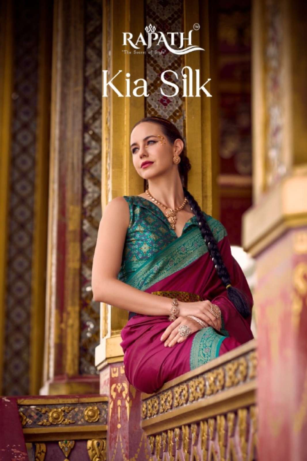 RAJPATH KIA SILK 840001 TO 840010 ZARI WEAVING SAREES