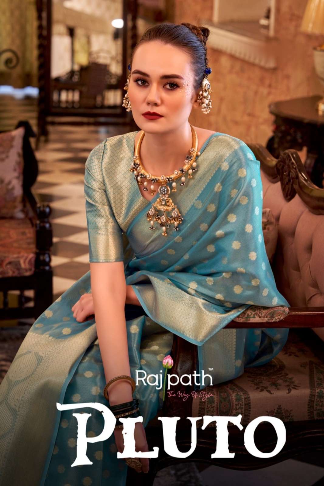RAJPATH PLUTO SILK 352 TO 357 ZARI TISSUE HANDLOOM WEAVING SAREES