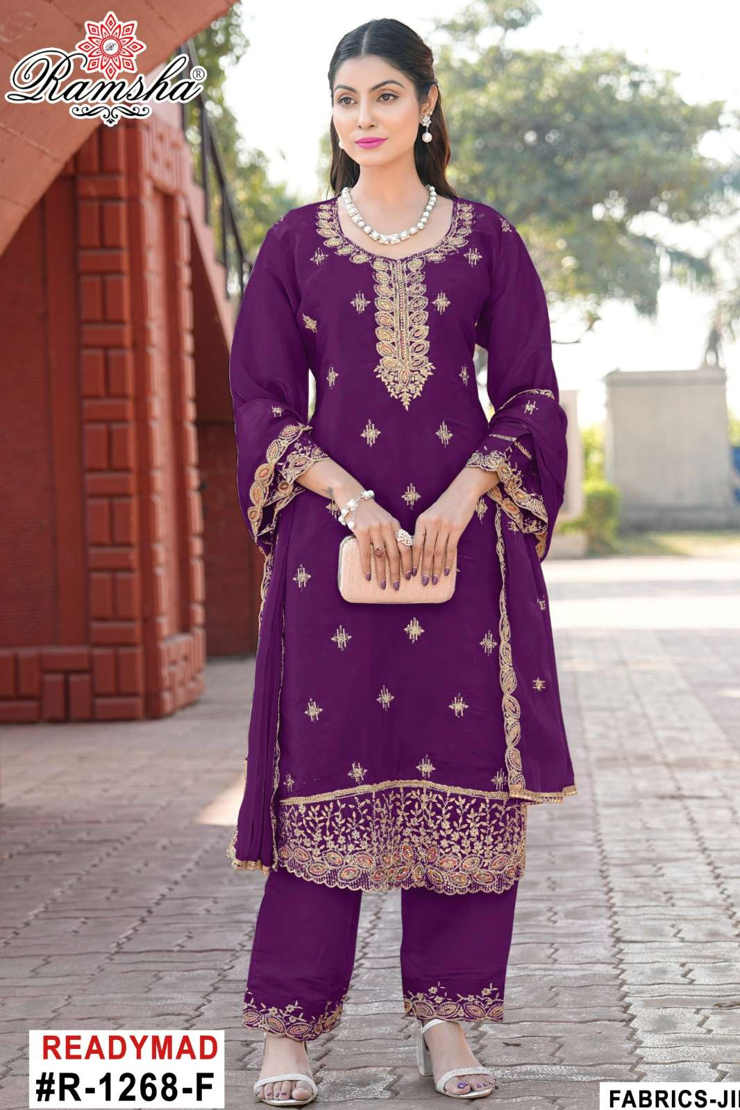 RAMSHA R 1268 Ready to wear Jimmy Chew Embroidered Pakistani Suit