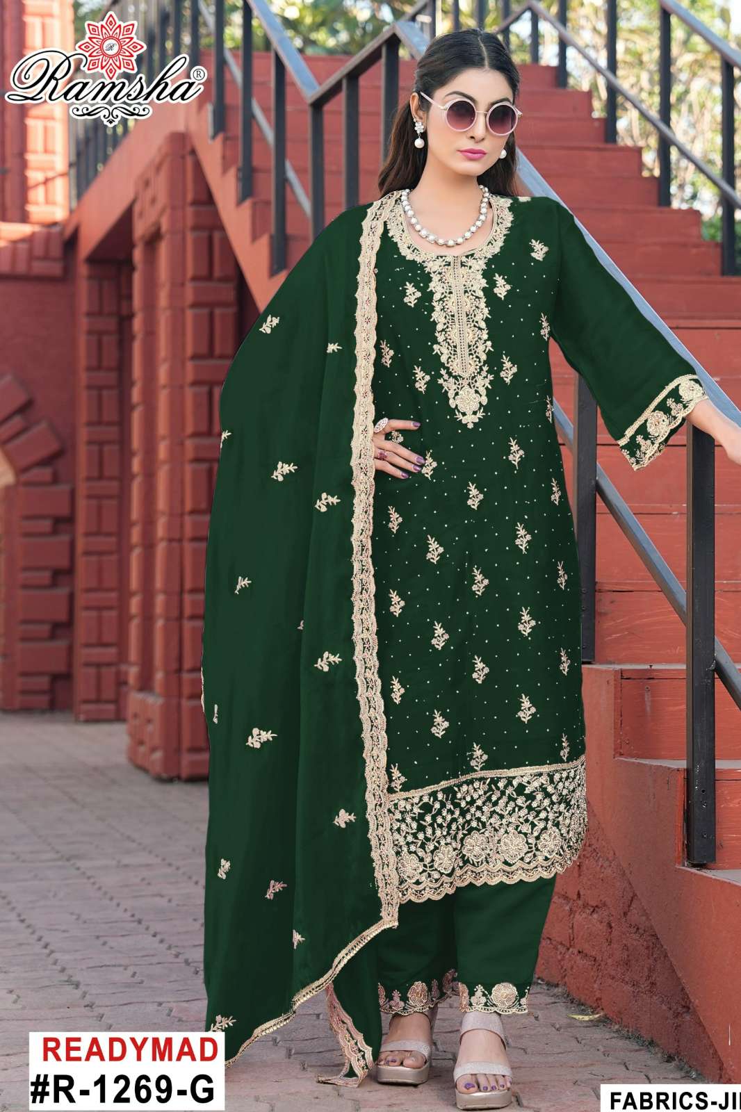 RAMSHA R 1269 Ready to wear Jimmy Chew Embroidered Pakistani Suit