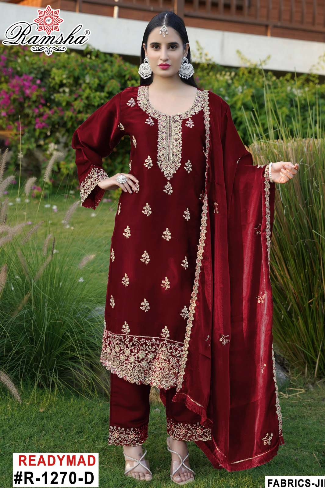 RAMSHA R 1270 Ready to wear Jimmy Chew Embroidered Pakistani Suit