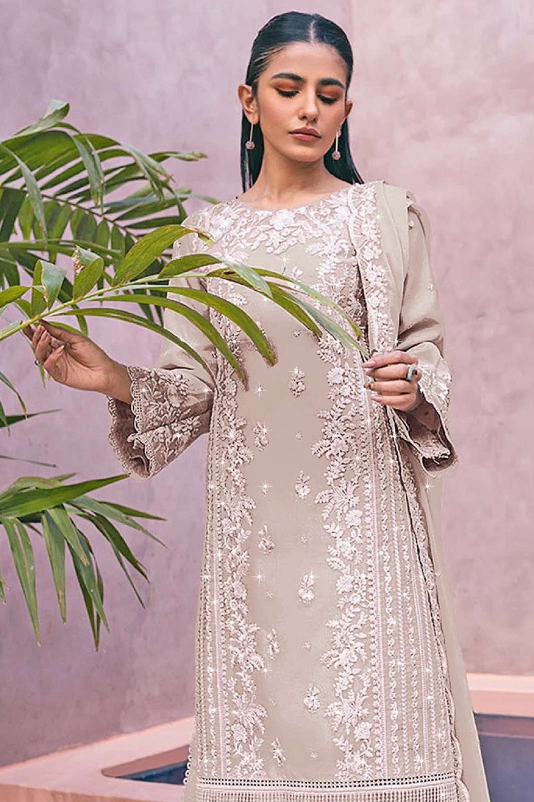 SERINE S 615 A TO D GEORGETTE EMBROIDERED SUITS
