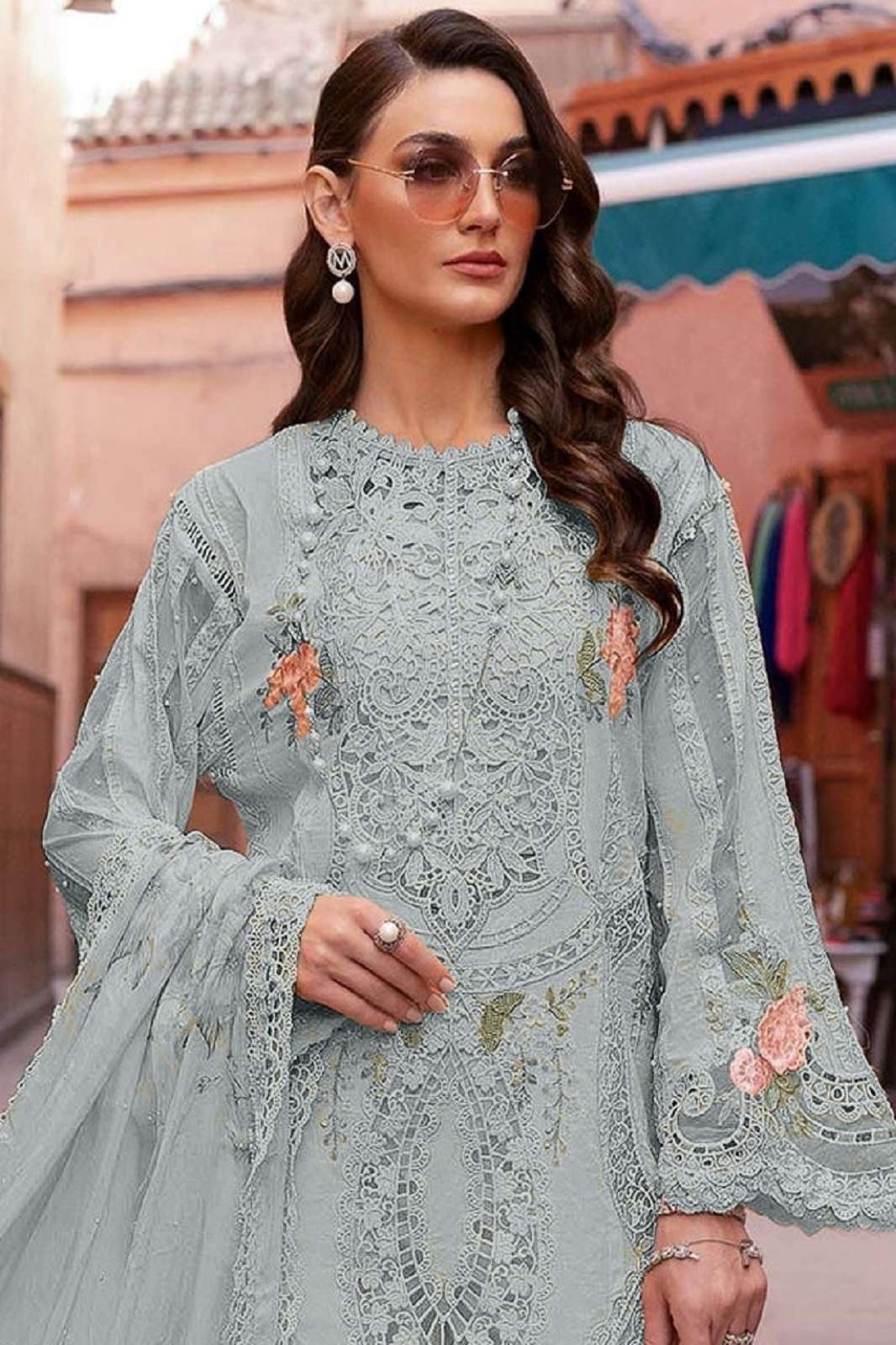SERINE S 693 ABCD CAMBRIC LAWN EMBROIDERED SUITS