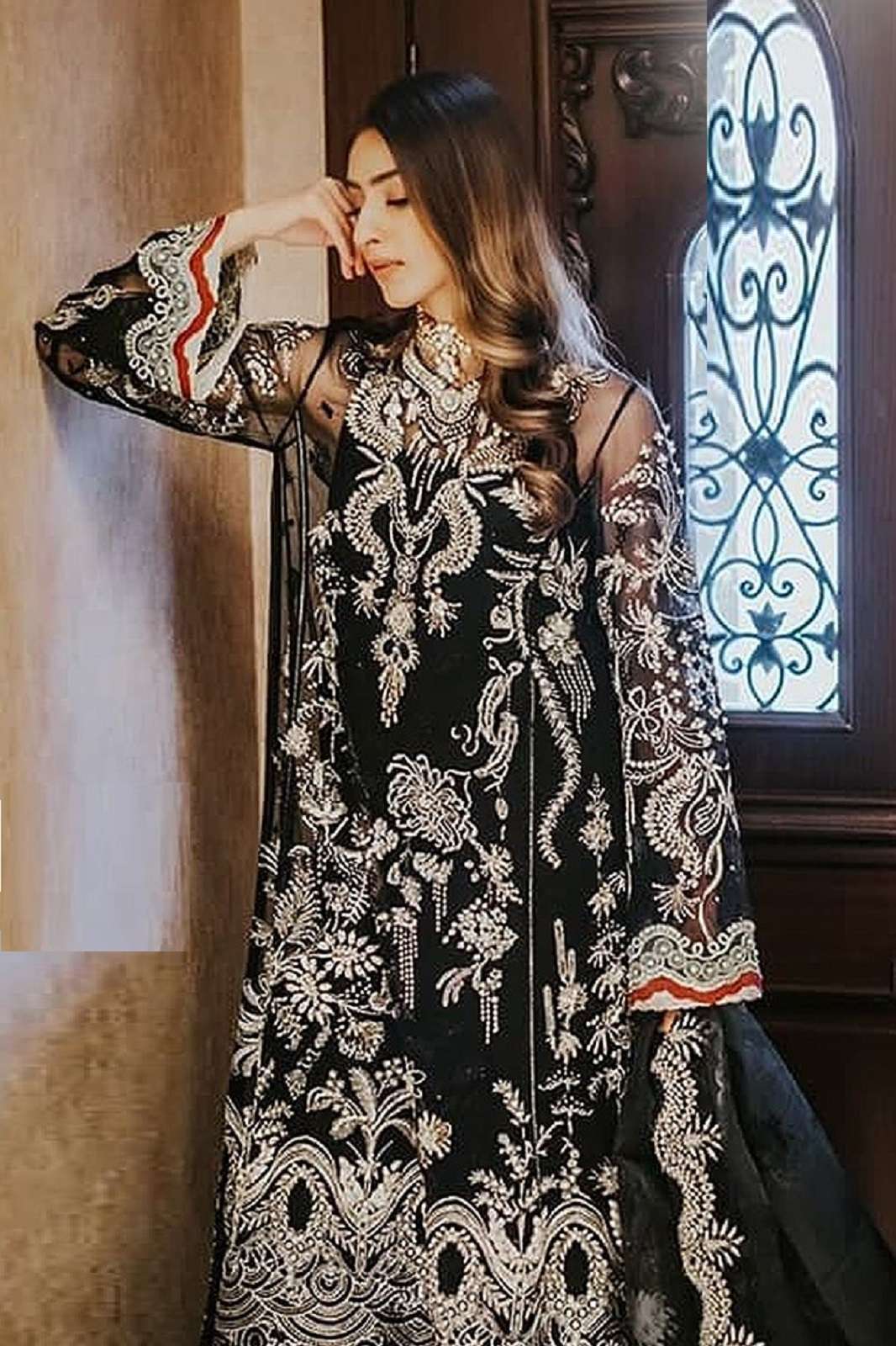 SHANAYA ROSE BRIDAL S 74 ORGANZA EMBROIDERED SUITS