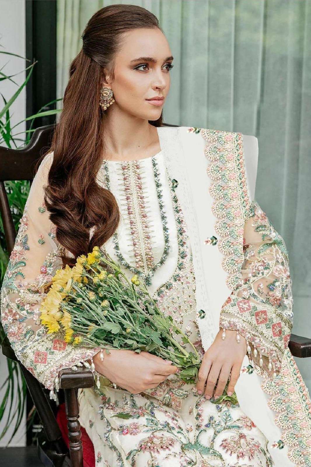 SHANAYA ROSE HAND CRAFT S 209 ORGANZA EMBROIDERED SUITS 