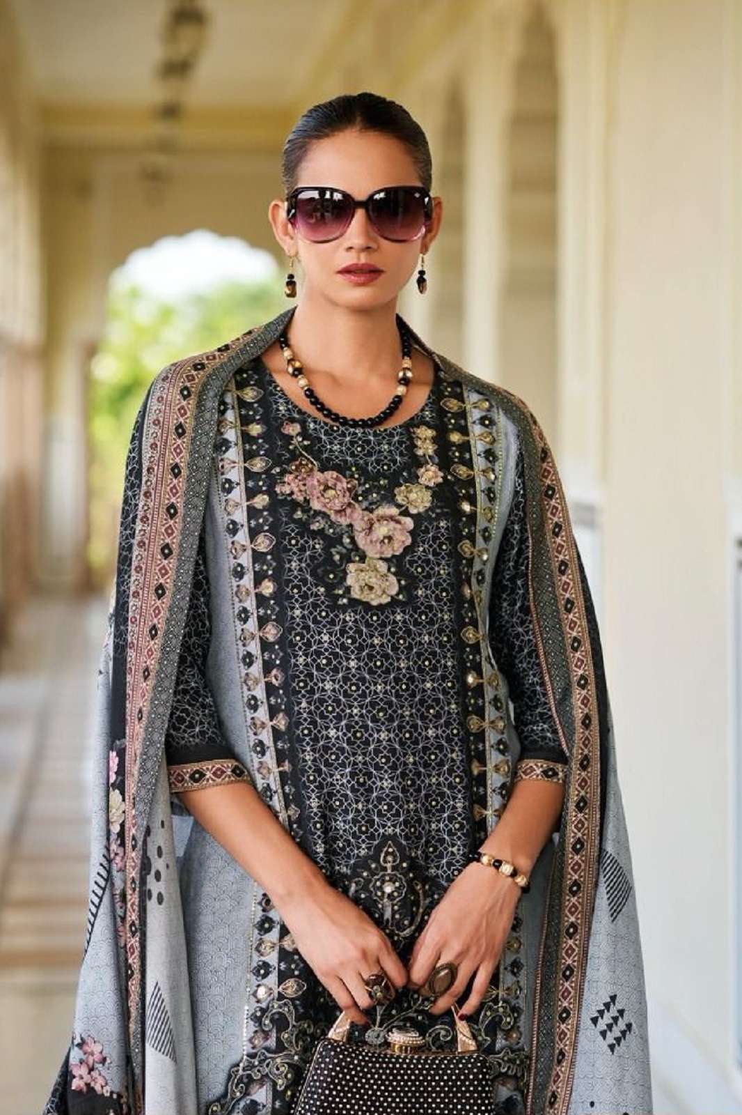 SHREE FAB KT 102 VISCOSE MUSLINE HANDWORKED SUITS