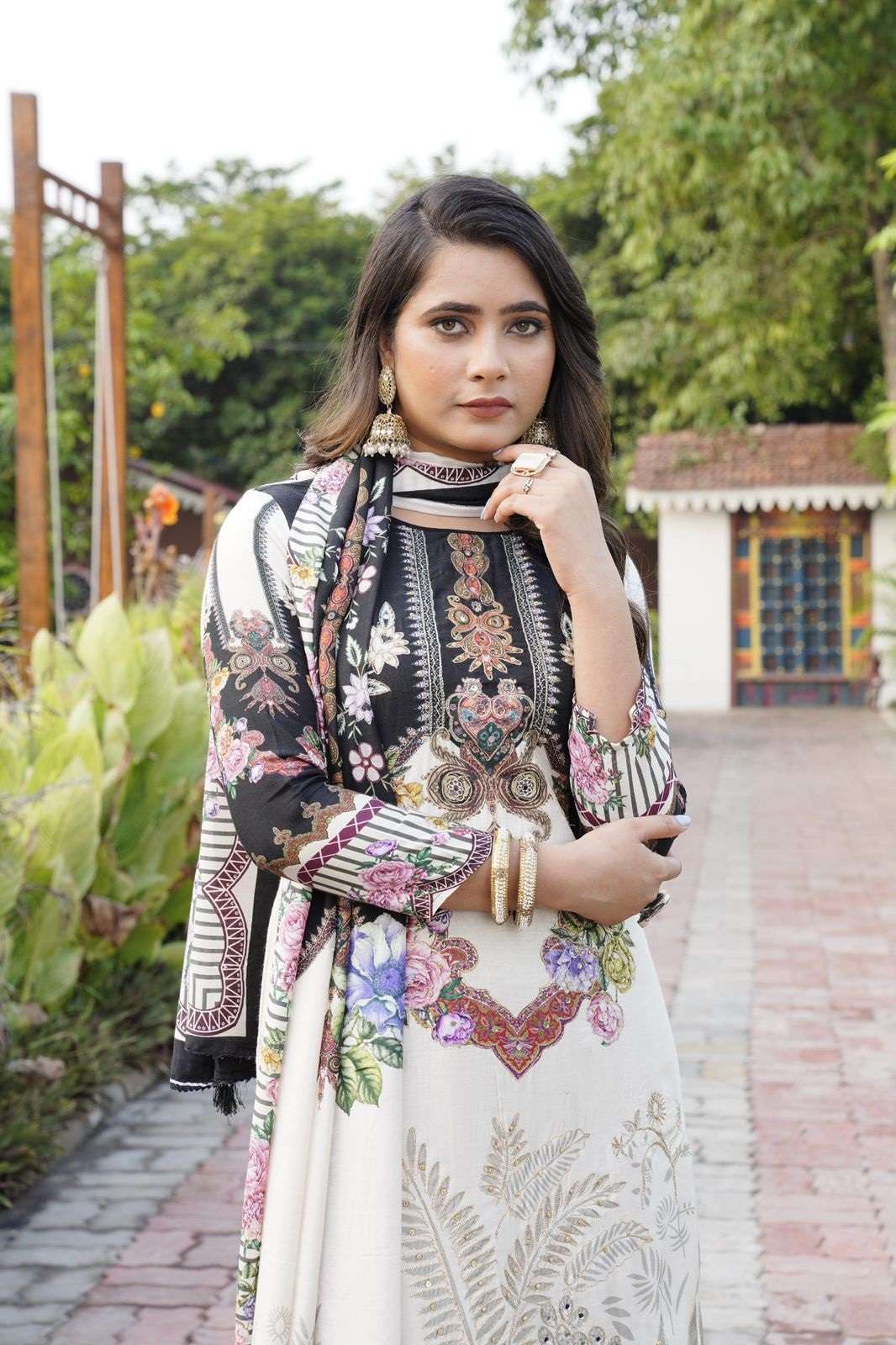 SHREE FAB KT 248 VISCOSE MUSLINE HANDWORKED SUITS