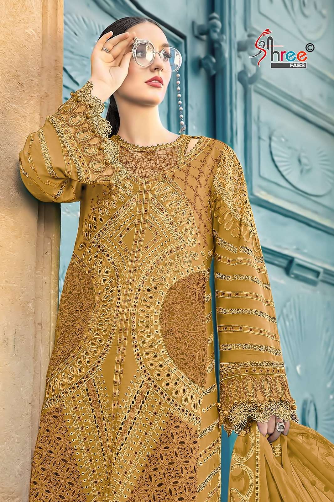 SHREE FAB MARIA B COLOUR VOL 5 COTTON HEAVY EMBROIDERED SUITS