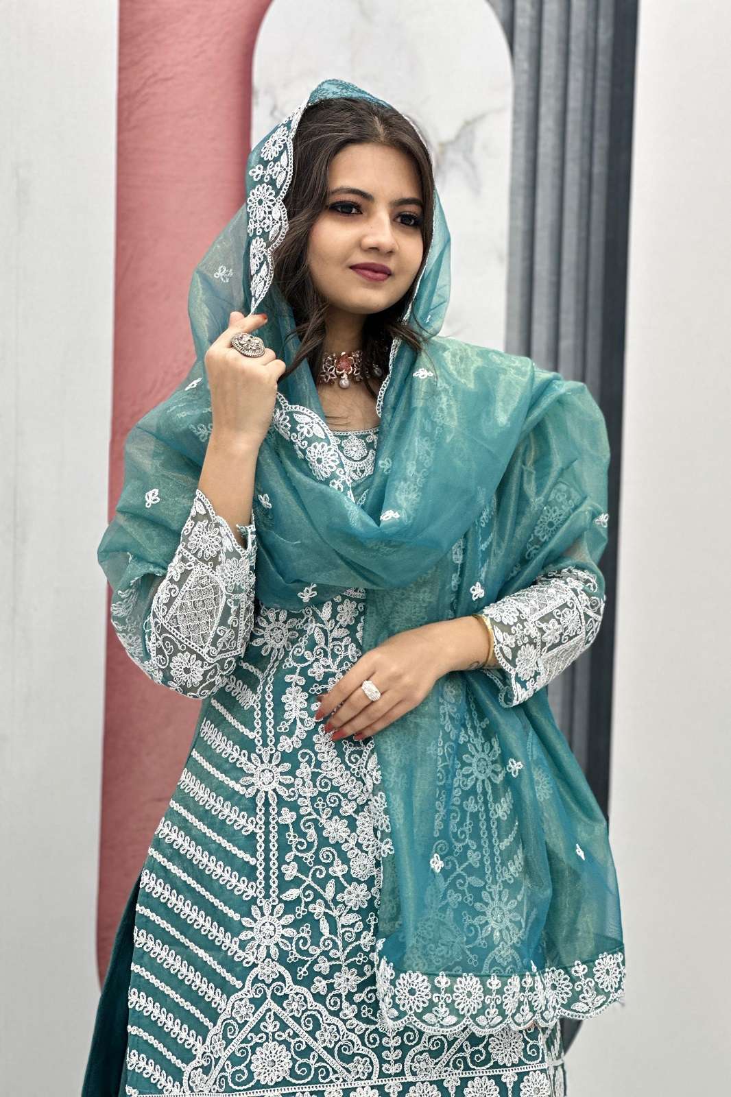 SHRI BALAJI 035 READY TO WEAR EMBROIDERED SUITS