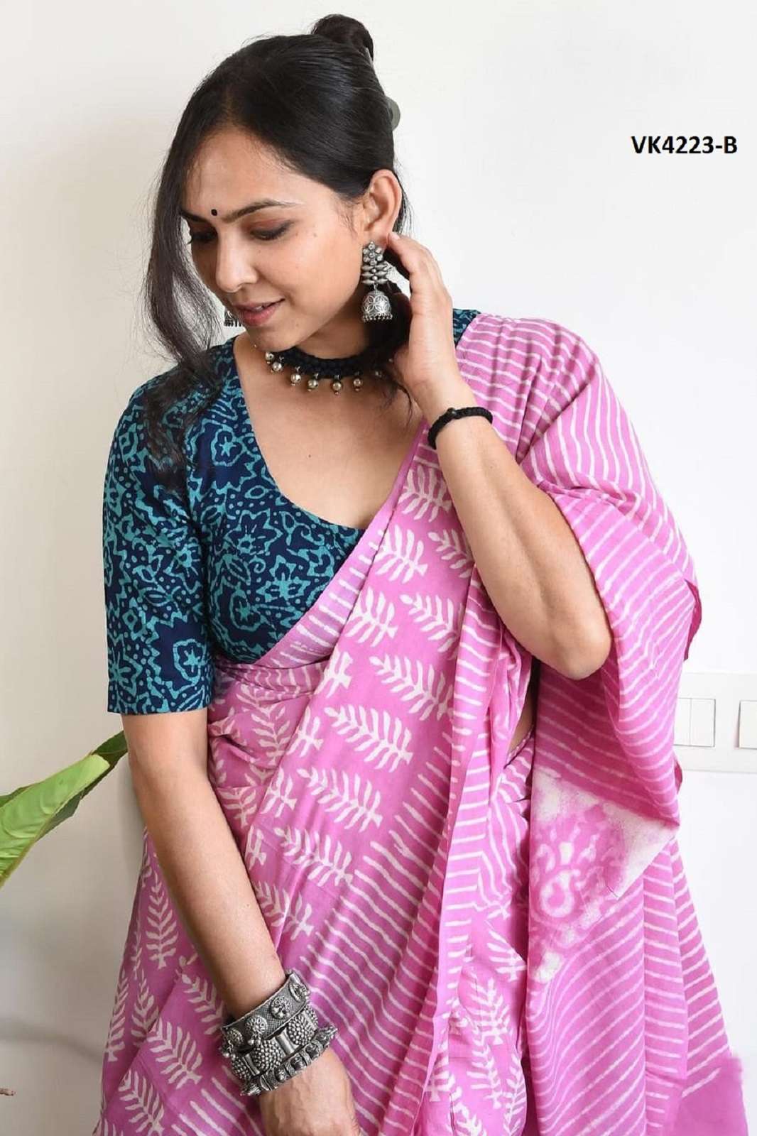 SHRI BALAJI 4223 CHANDERI COTTON PRINTED SAREES