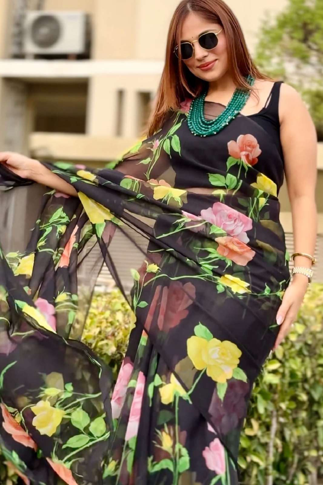 SHRI BALAJI 4374 SOFT GEORGETTE DIGITALLY PRINTED SAREES