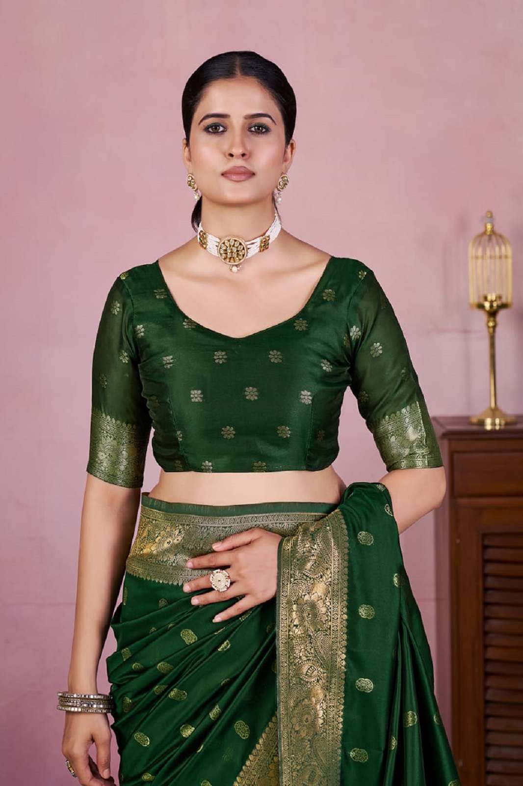 SHRI BALAJI 4392 SOFT JAQUARD WEAVING HANDWORKED SAREES