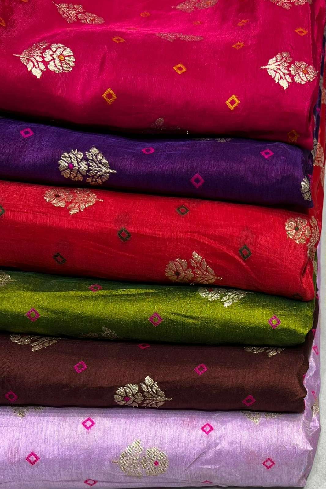 Shri Balaji Emporium A771 100% Pure Dola Silk Zari Work Designer Fabric