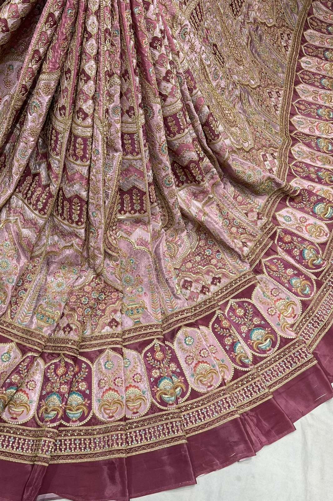 Shri Balaji Emporium A780 Position Print Embroidery Work Designer Crepe Fabric