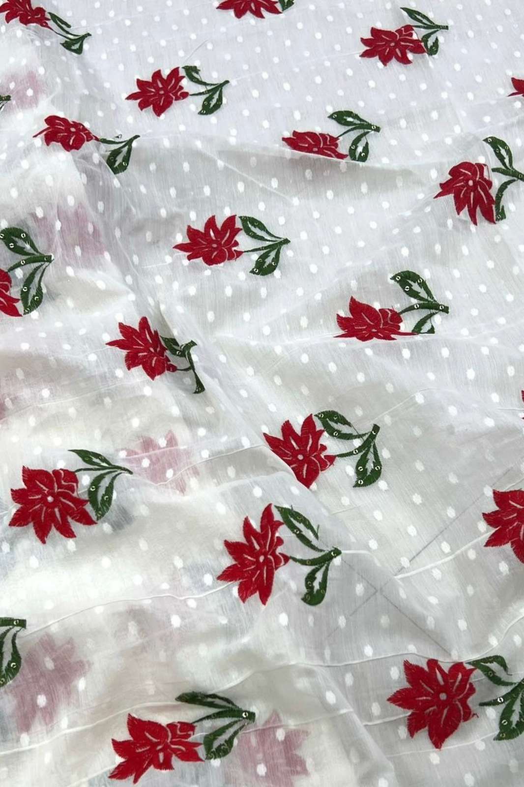 Shri Balaji Emporium A782 Embroidery Work Designer Mul Chanderi Fabric