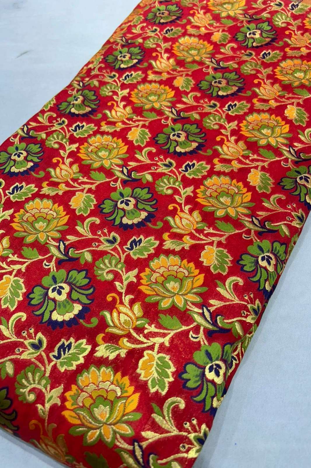 Shri Balaji Emporium A795 kimkhab Brocade Work Pure Silk Designer Fabric