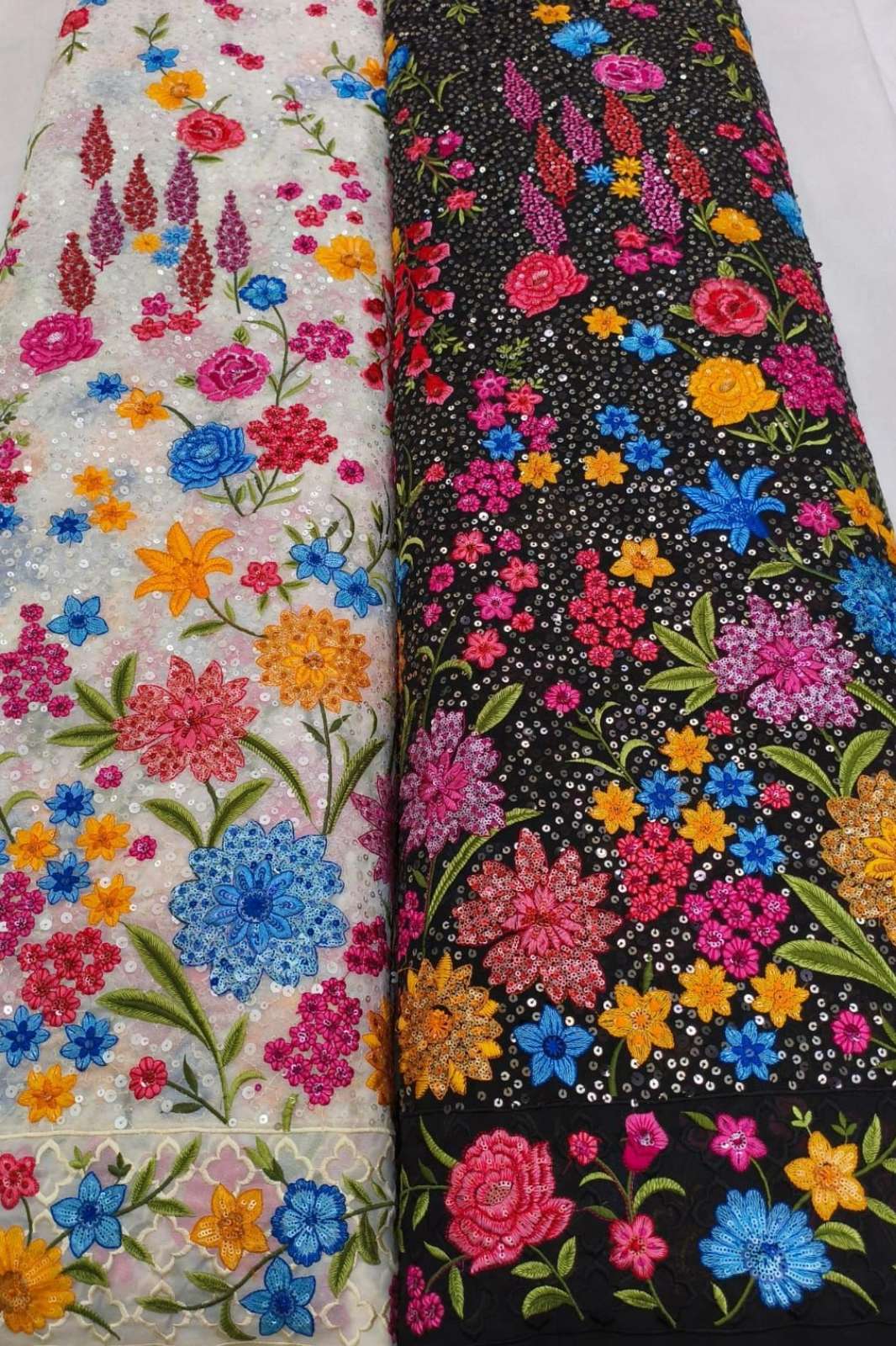Shri Balaji Emporium A800 Sequence Jaal & Embroidery Work Designer Georgette Fabric