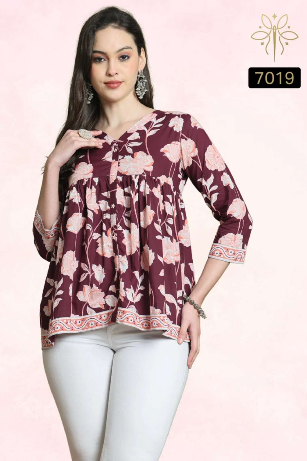 Shri Balaji Emporium AARADHYA VOL 24 Jaipur Print Special Pure Cambric Cotton Tops 