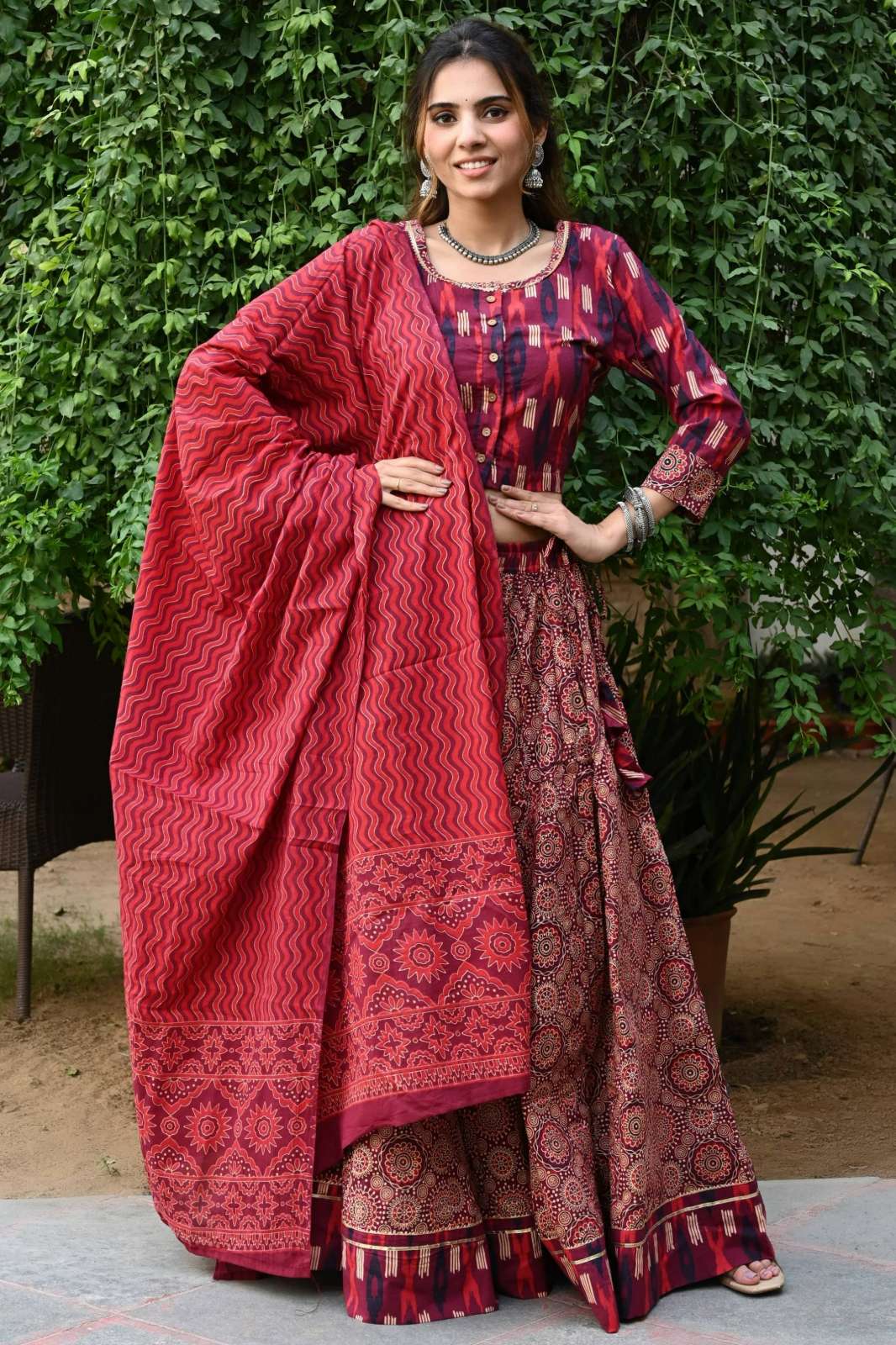 Shri Balaji Emporium CK Bagru hand block printed 100% Pure cotton Lehenga Choli
