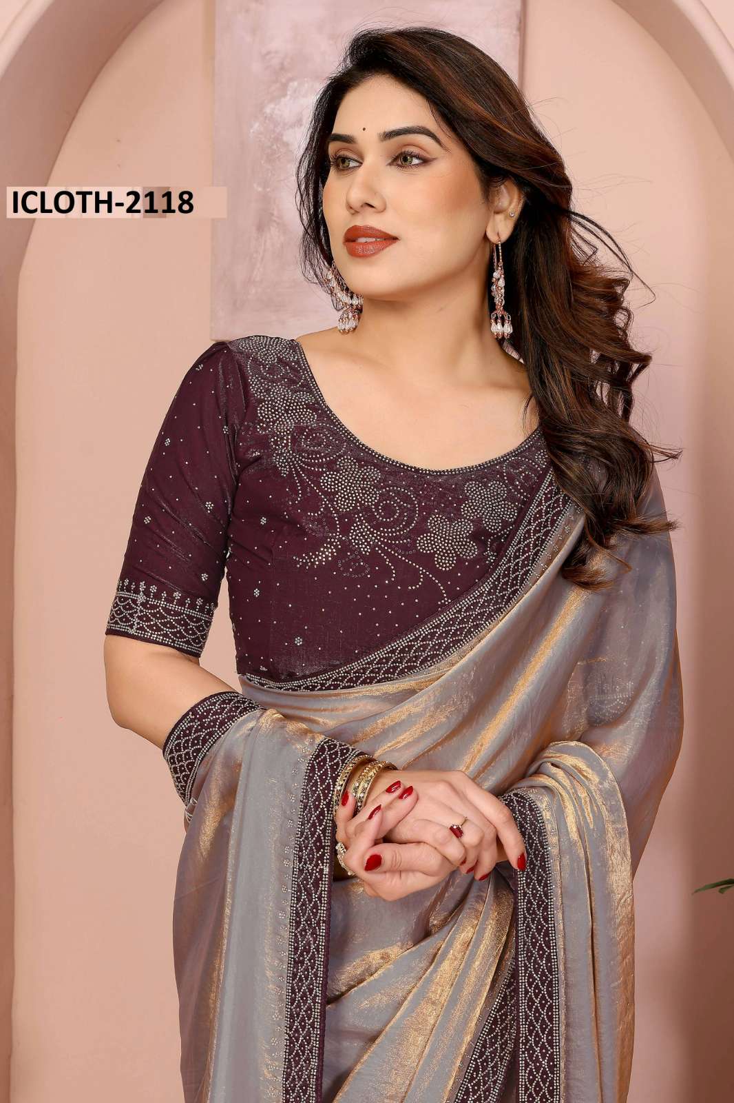 Shri Balaji Emporium ICLOTH VOL 03 Party Wear Designer Satin Saree