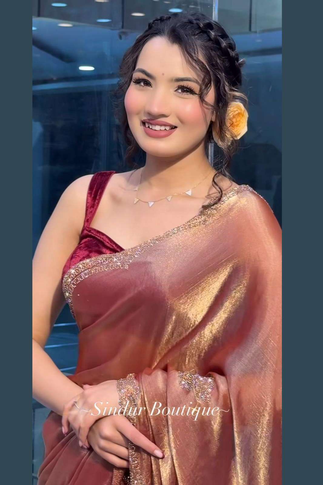 SHRI BALAJI EMPORIUM KK SINDU BEAUTIFUL DESIGNER SIROSKI PARTY WERE SAREE