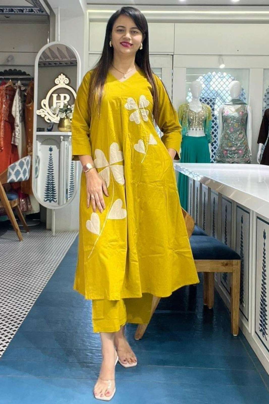 Shri Balaji Emporium RF Ready to Wear 100% Pure Cotton Co ord Set