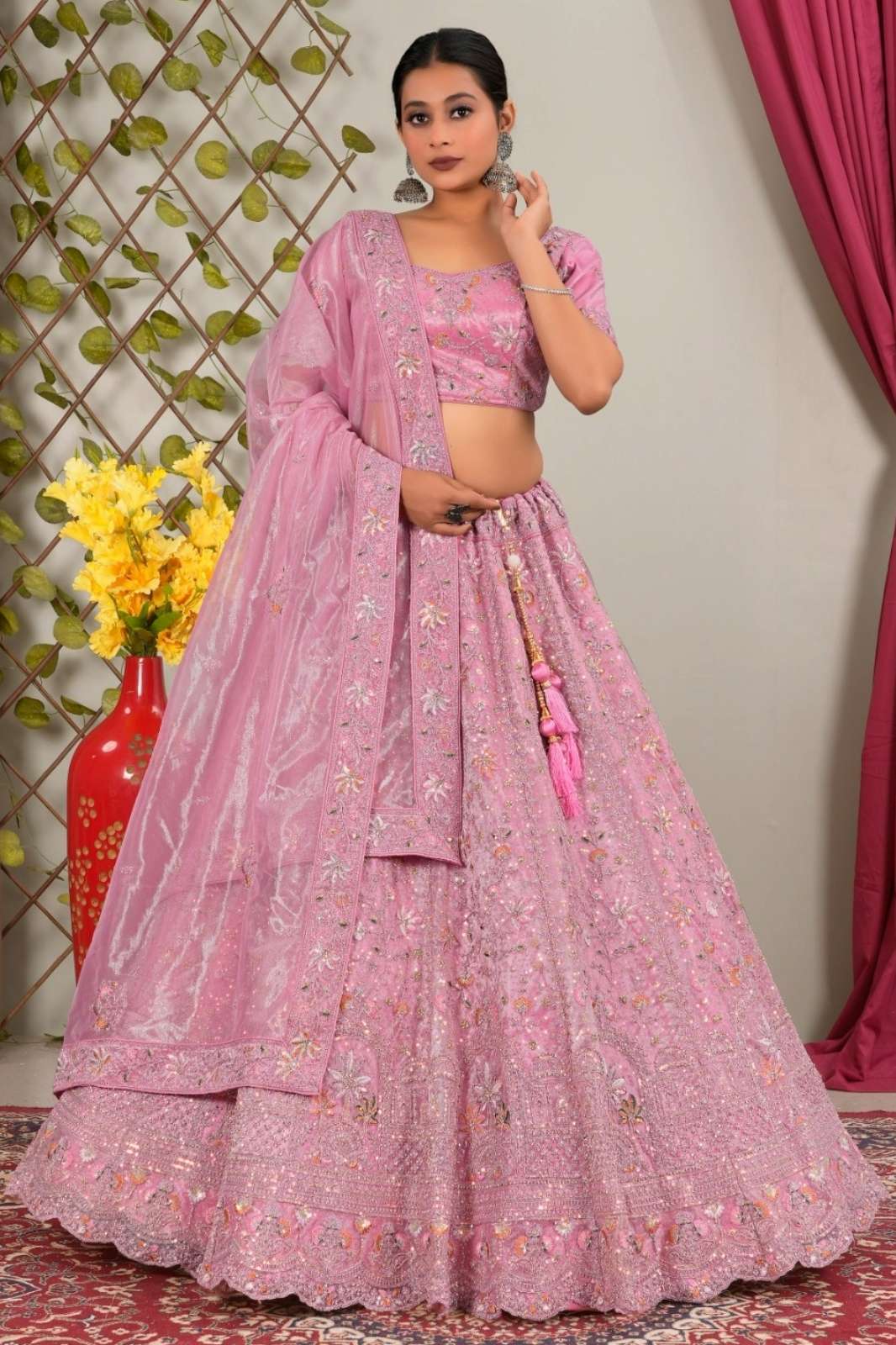 Shri Balaji Emporium SBG 14425 Wedding Wear Embroidered Net Lehenga Choli