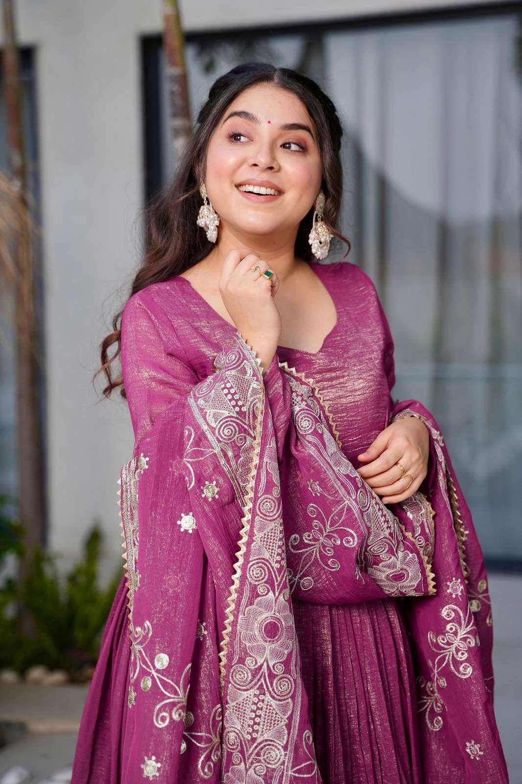 SHRI BALAJI GOLD CRAZY READY TO WEAR ANARKALI KURTIES