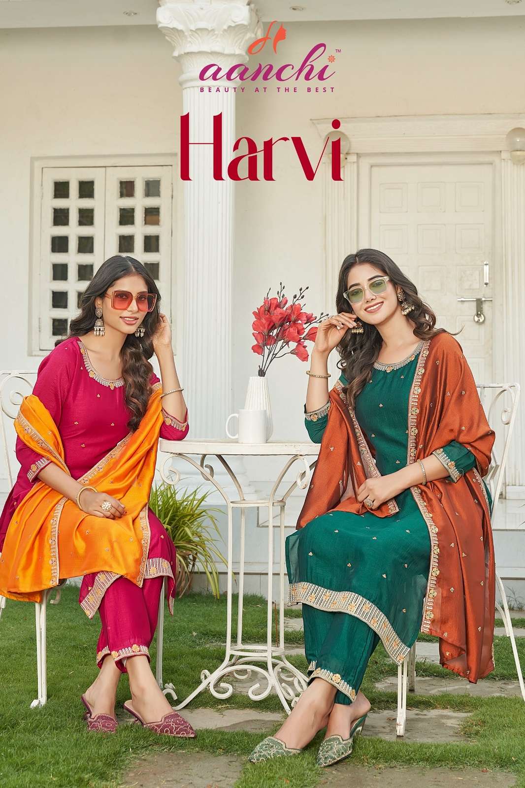 SHRI BALAJI HARVI SILK READY TO WEAR KURTIES