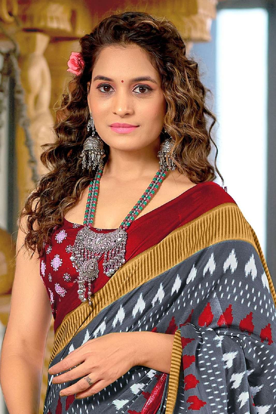 SHRI BALAJI MADHUBALA COTTON BLOCK PRINTED SAREES