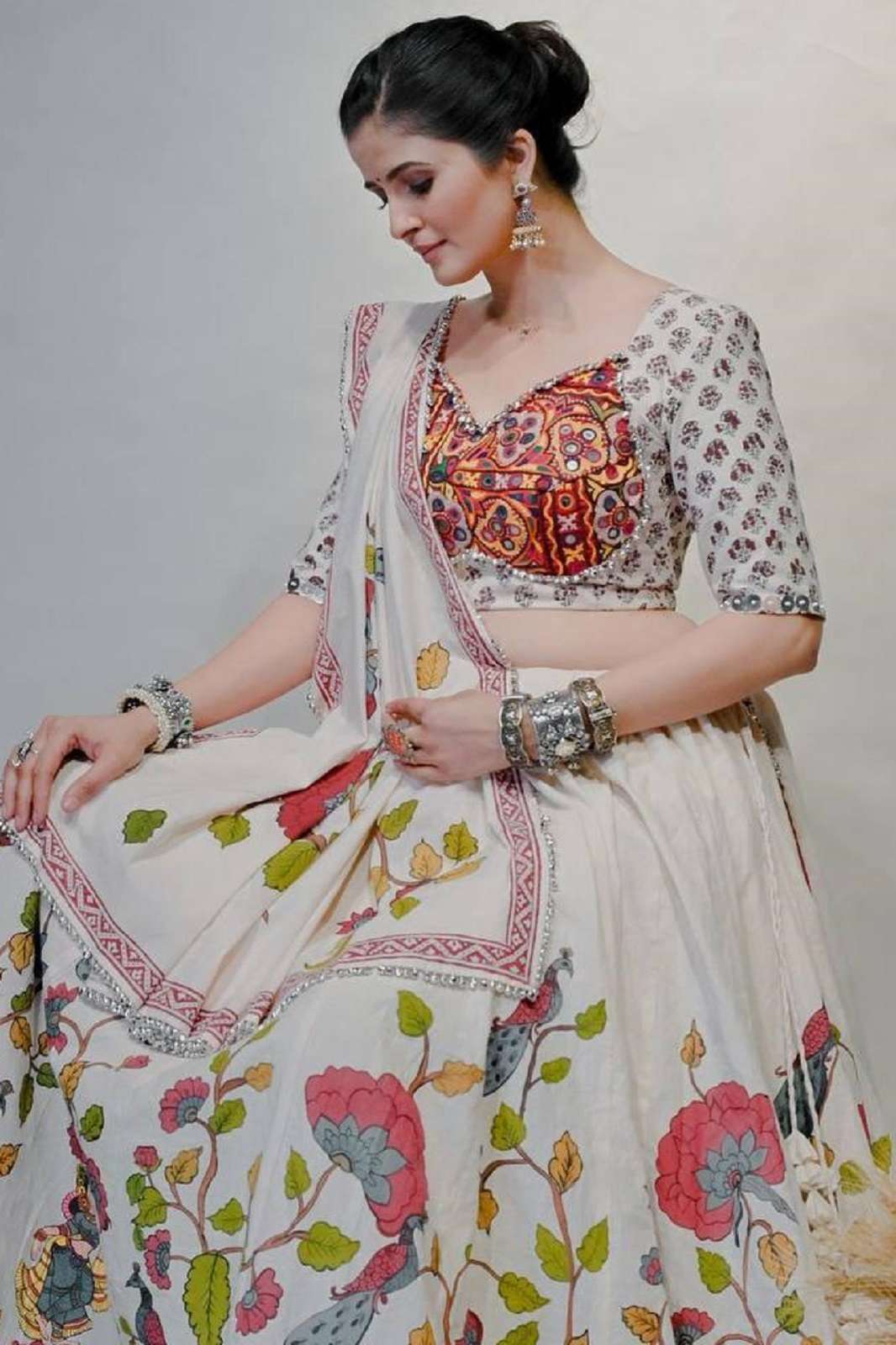 SHRI BALAJI NAVRATRI 2025 COTTON GAMTHI READY TO WEAR LEHENGAS
